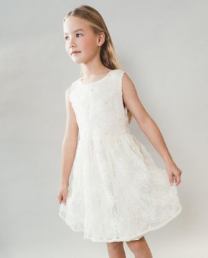 Robes - Robe en mesh avec motif floral, Special occasions, 122-152