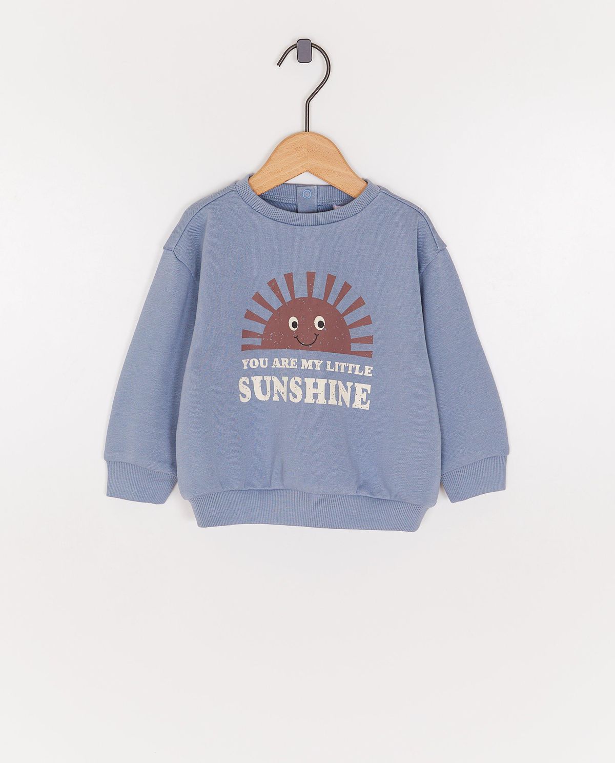 Sweater met print zon, loose fit