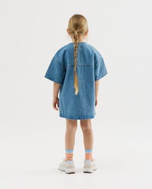 Kleedjes - Blauwe jeansjurk