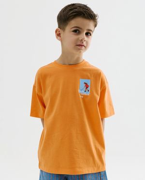 T-shirts - T-shirt met backprint, loose fit, unisex