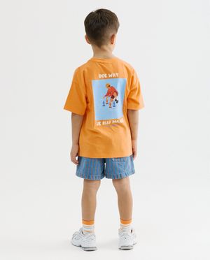 T-shirts - T-shirt met backprint, loose fit, unisex