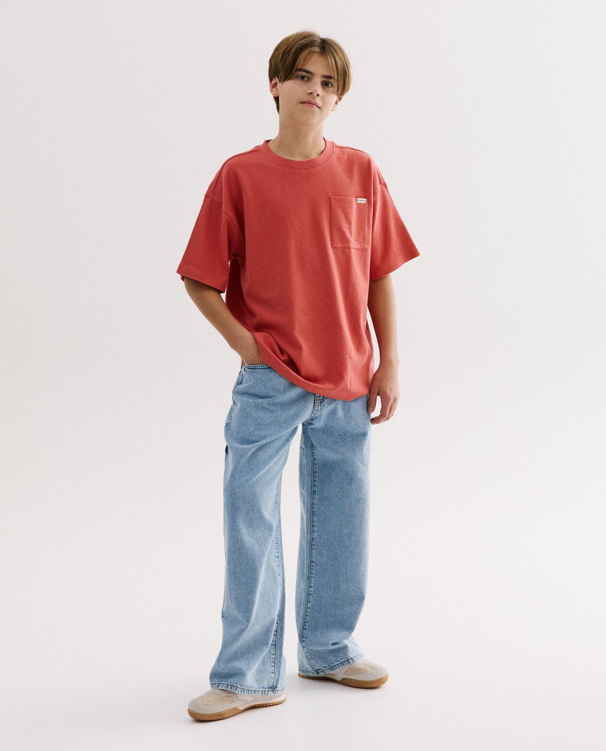 Jeans met carpenter details, skater fit
