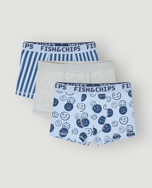 Set van 3 onderbroeken, 134-167 - Fish & Chips