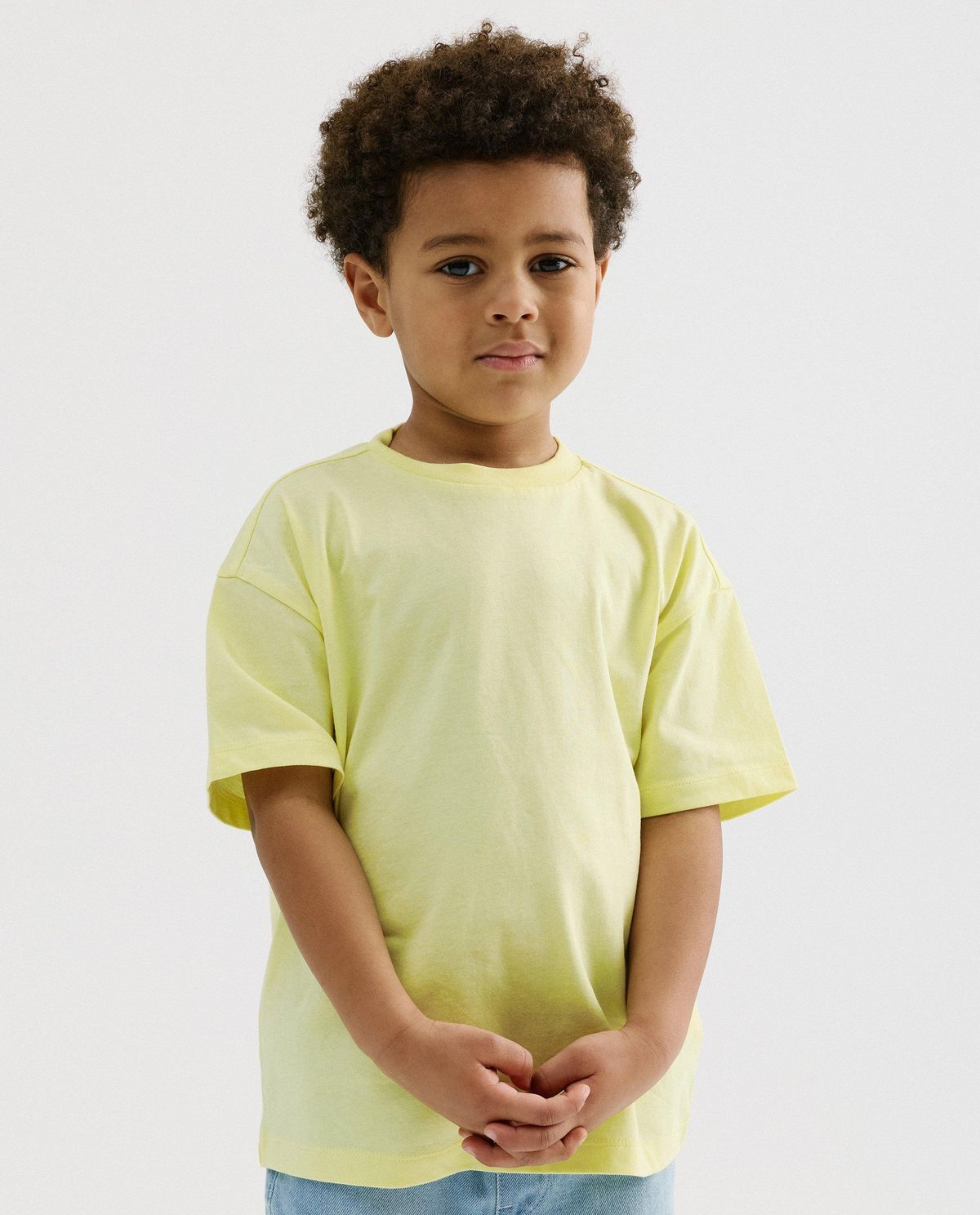 Geel T-shirt, loose fit