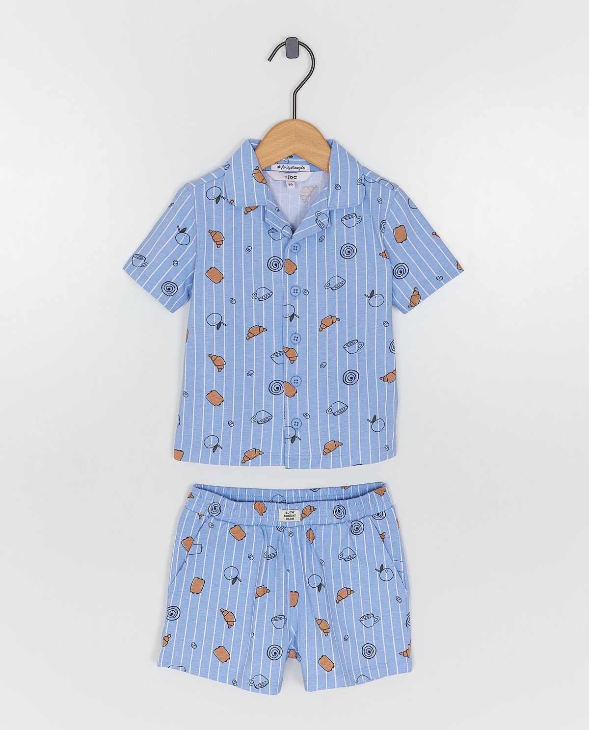 Pyjama met print croissants, 62-92