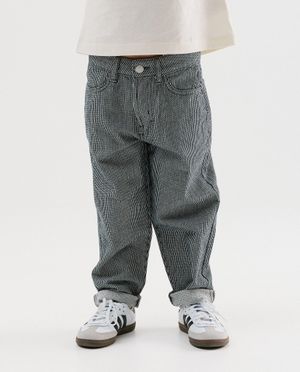 Broeken - Broek met strepen, baggy fit