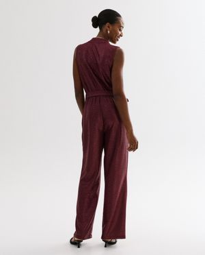 Jumpsuit - Jumpsuit met metallic details