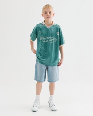 Blauwe jeansshort - Fish & Chips