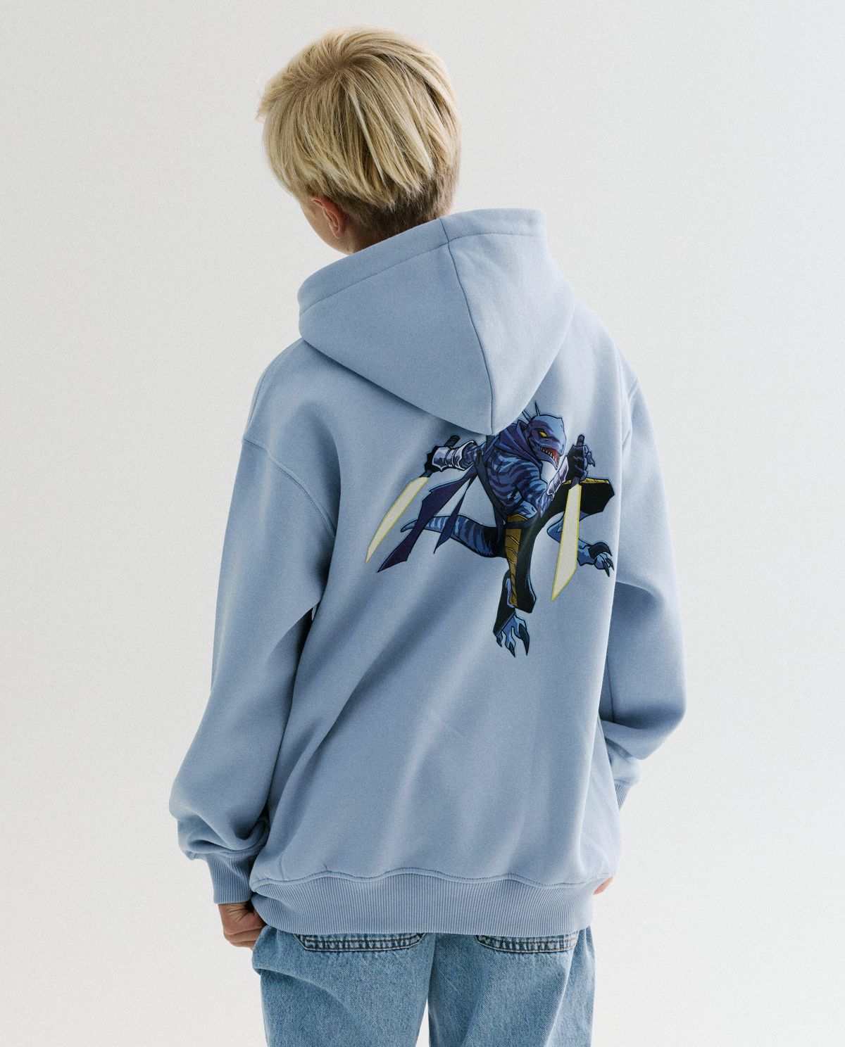 Hoodie met backprint, unisex, 104-164