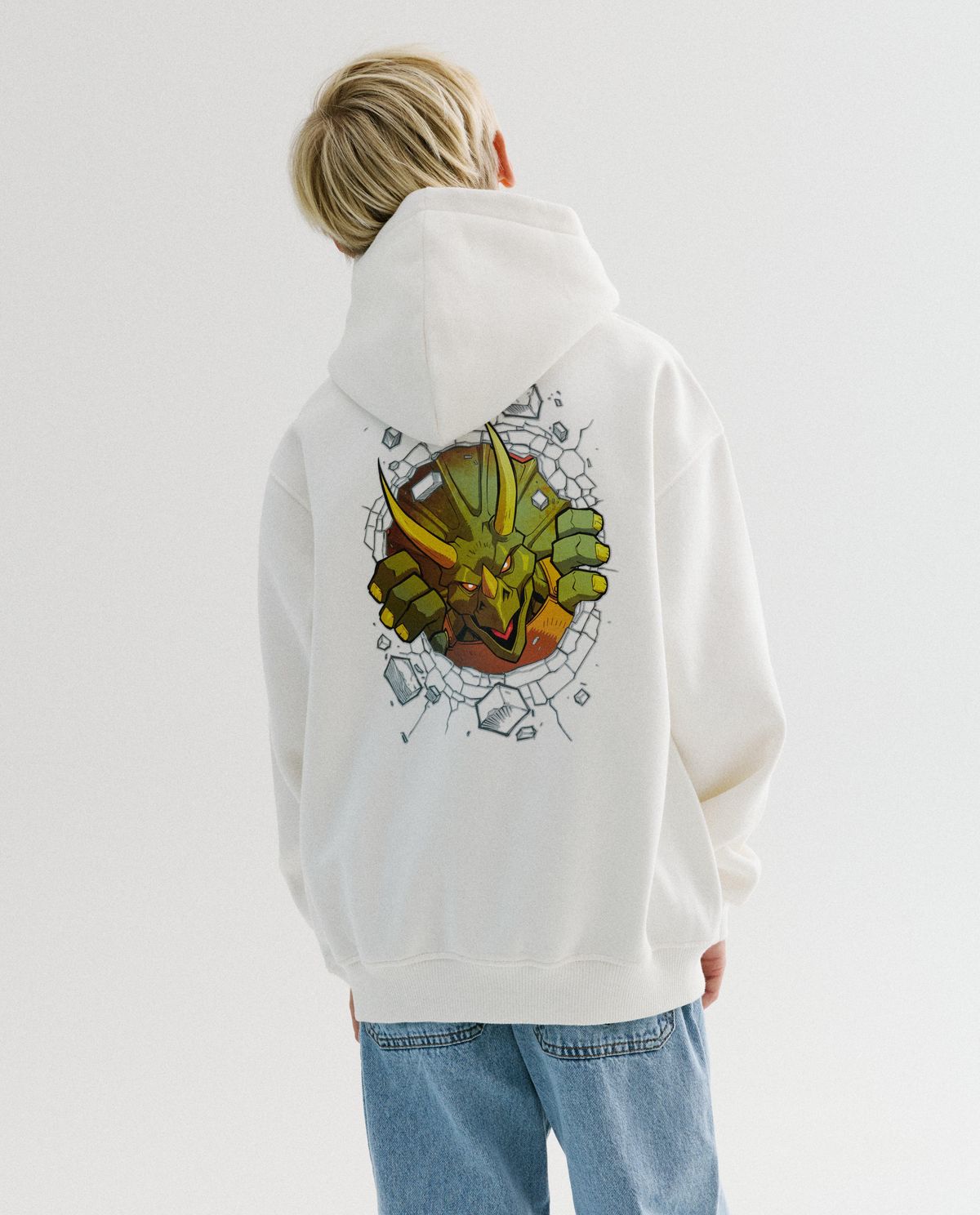 Hoodie met backprint, unisex, 104-164