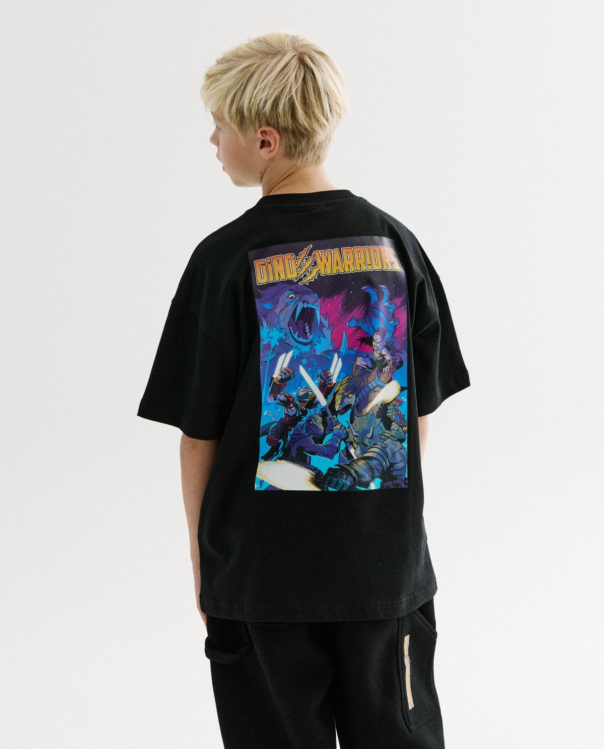 T-shirt met backprint, loose fit, unisex, 104-164