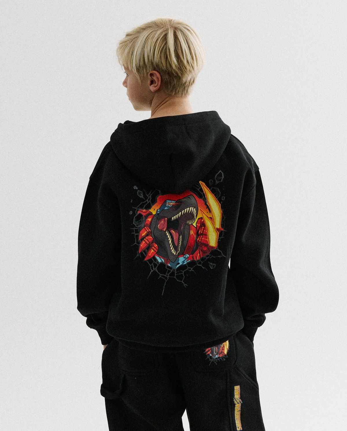 Sweatvest met backprint, unisex, 104-164