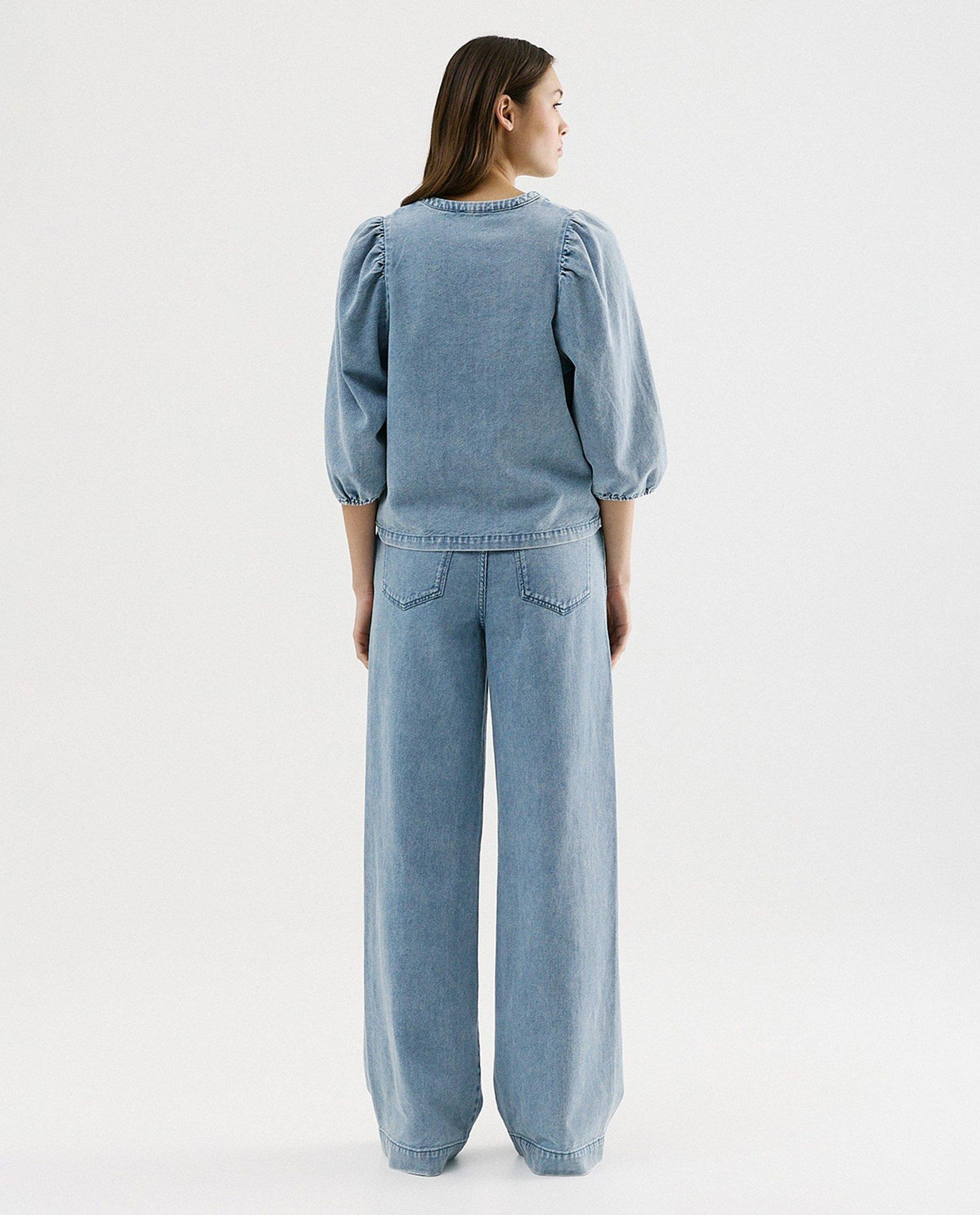 Jeans met asymmetrische naden - CKS Dames