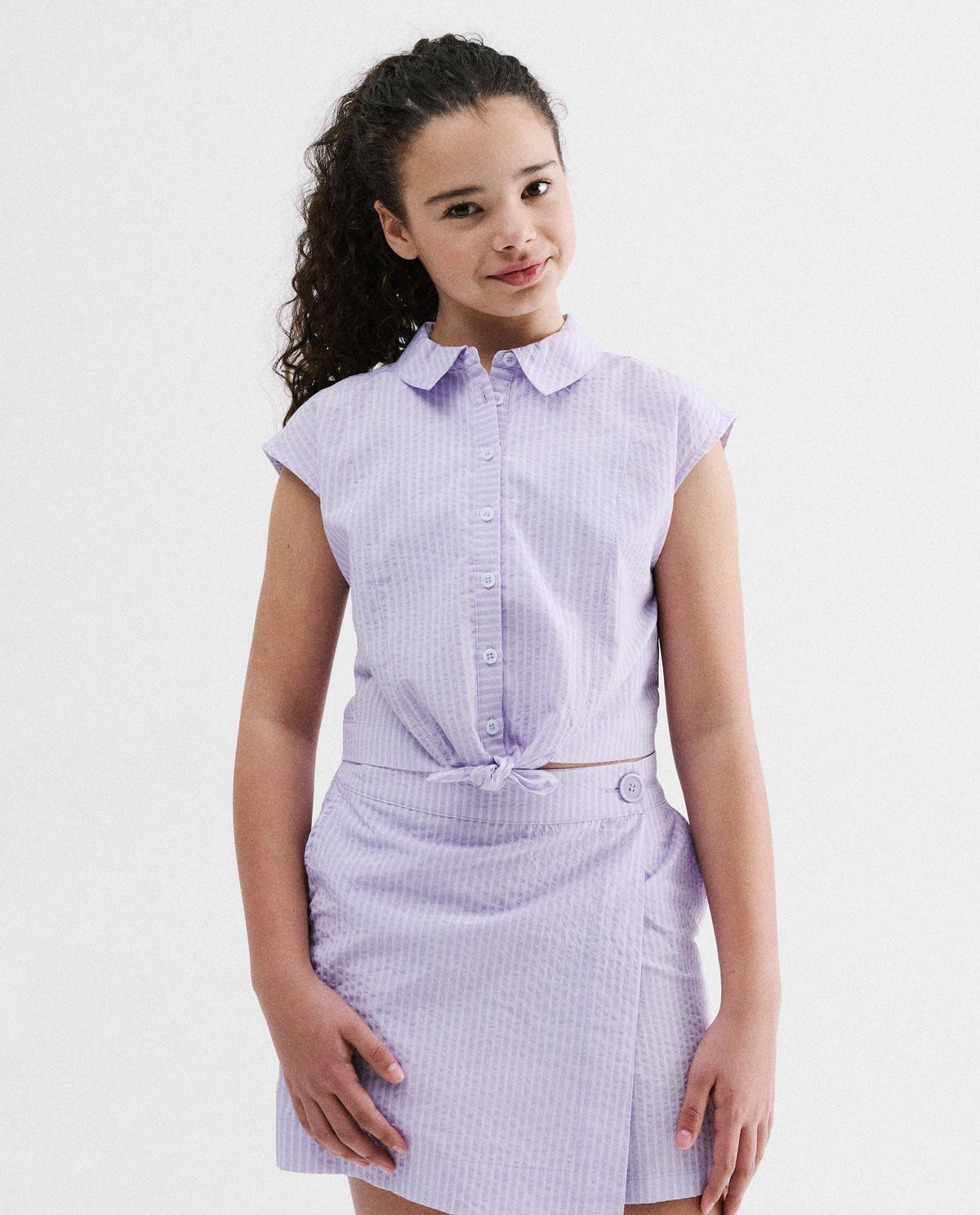 Hemd met gerecycleerd polyester, 128-164
