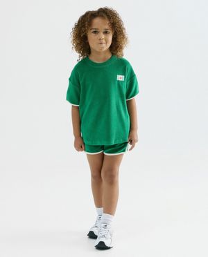 T-shirts - T-shirt avec label textile, coupe loose, 98-134
