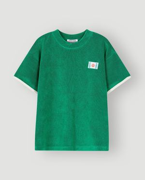 T-shirts - T-shirt avec label textile, coupe loose, 98-134
