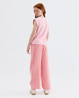 Broeken - Tetra broek met strepen, straight fit