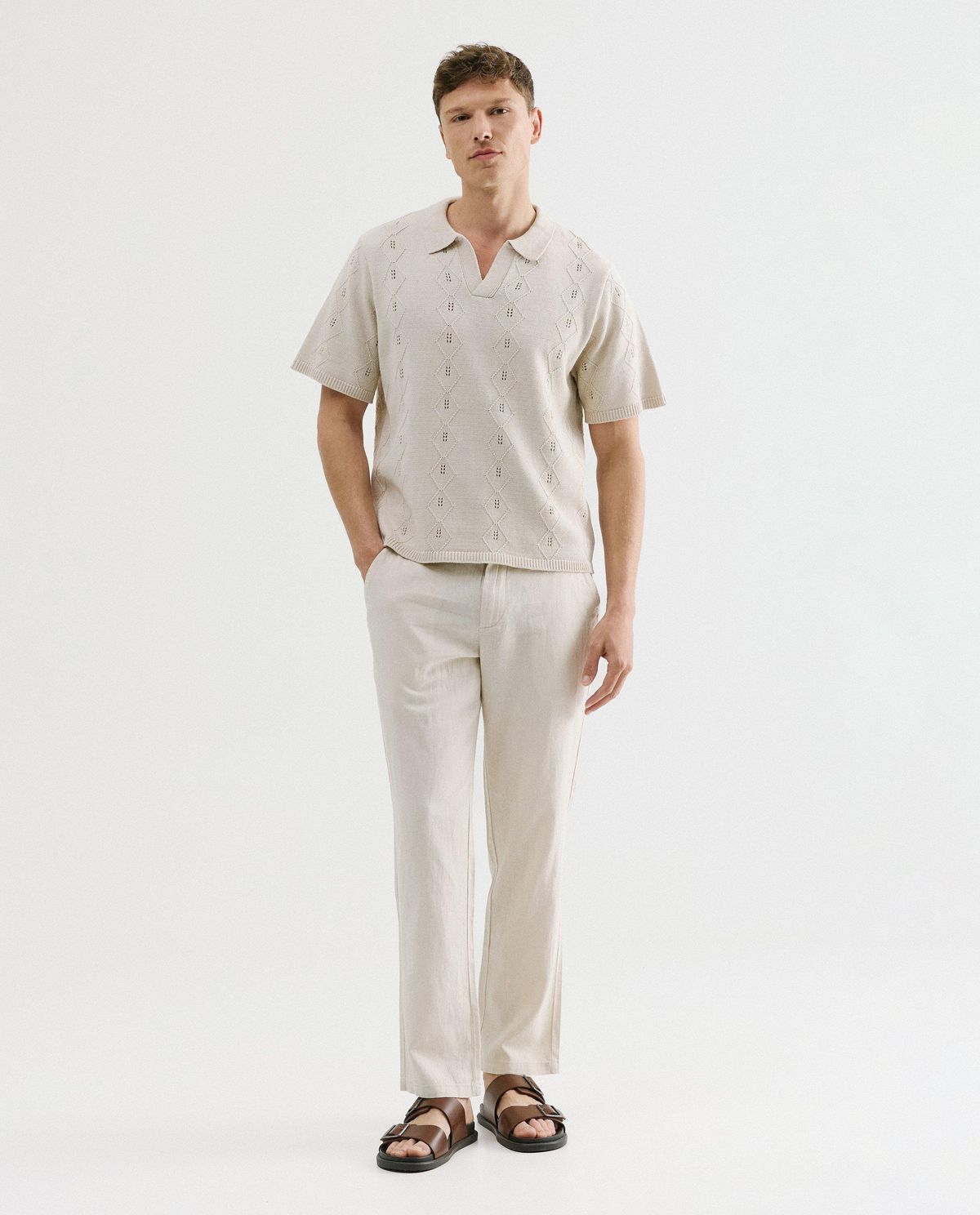 Broek met linnen