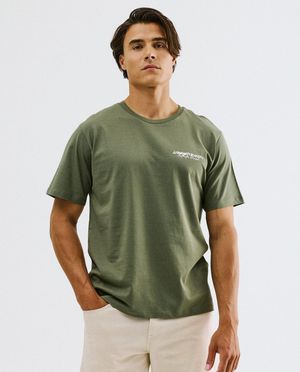 T-shirt met opschrift in reli&euml;f