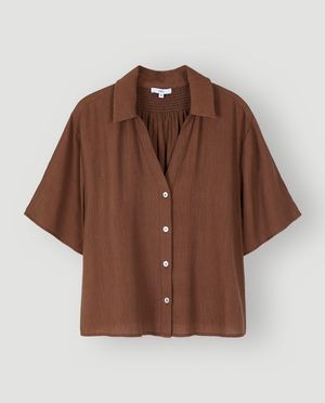 Hemden - Blouse met smokwerk