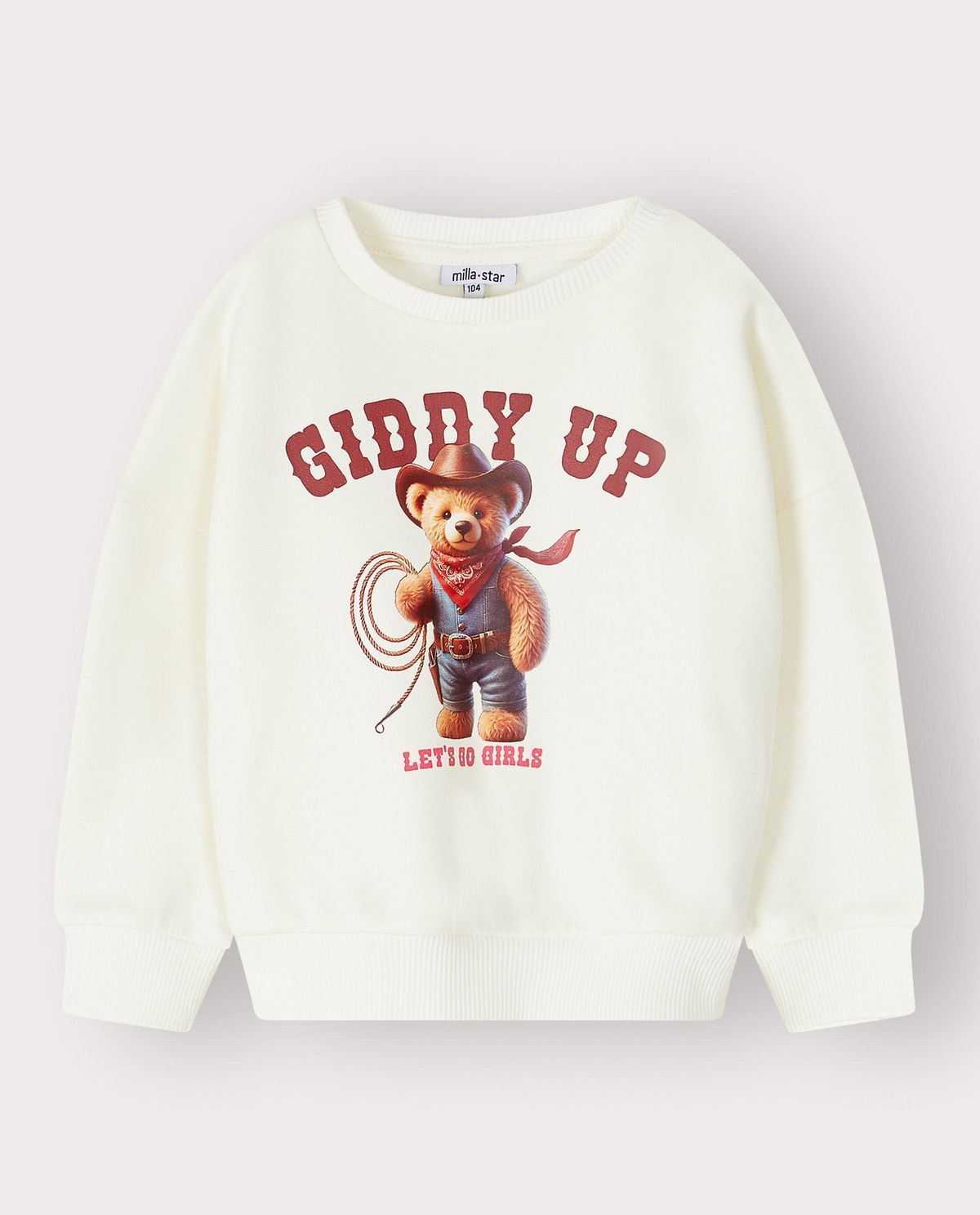 Sweater met print teddybeer