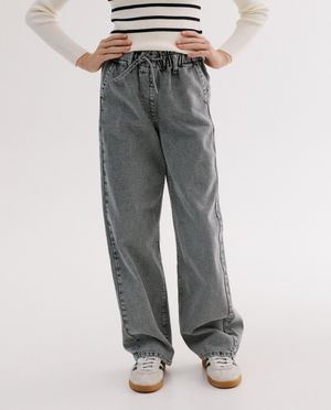 Jeans - Grijze jeans, straight fit