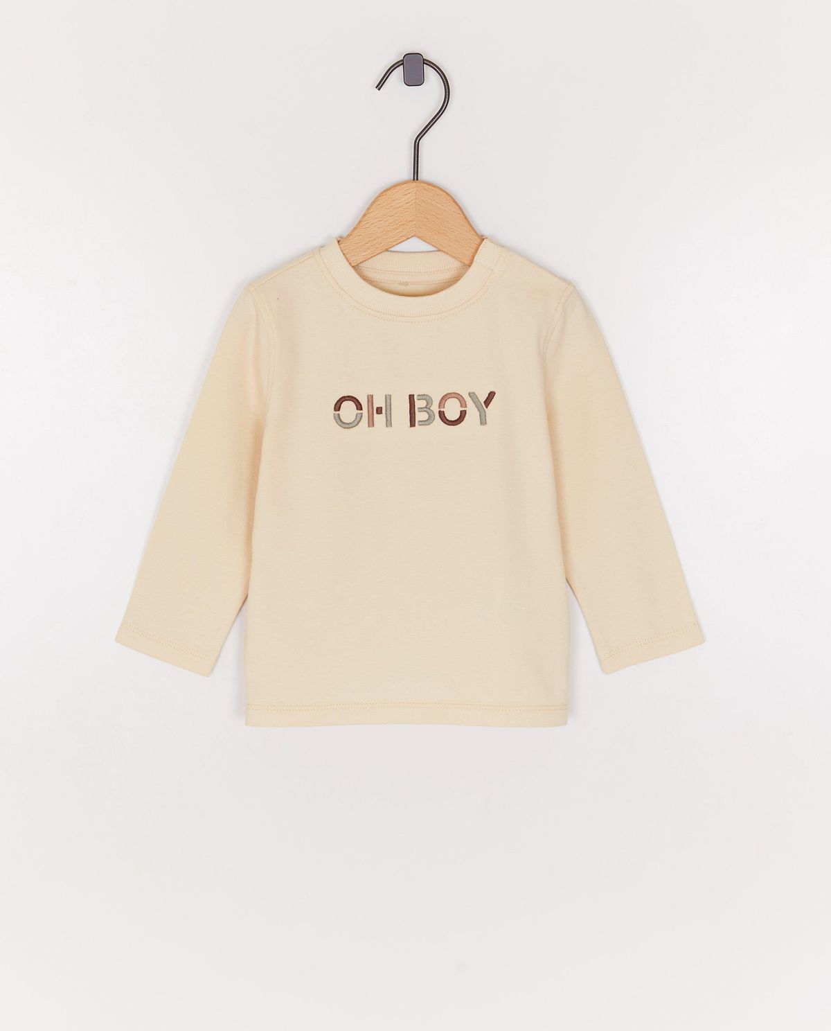 Longsleeve met geborduurd opschrift