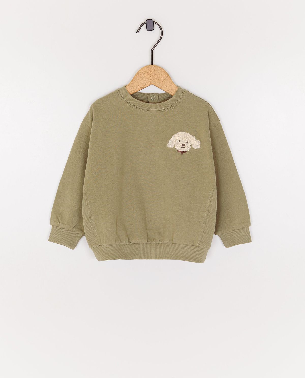 Sweater met kleine geborduurde hond