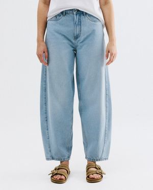 Jeans - Jeans avec d&eacute;tails, coupe balloon, 34-46