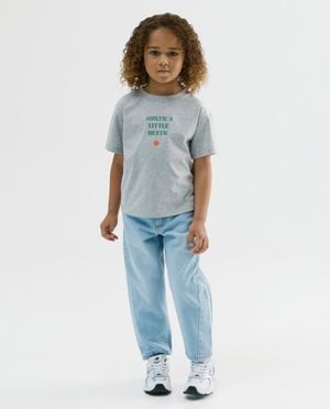 Jeans avec d&eacute;tails, coupe balloon, 92-134