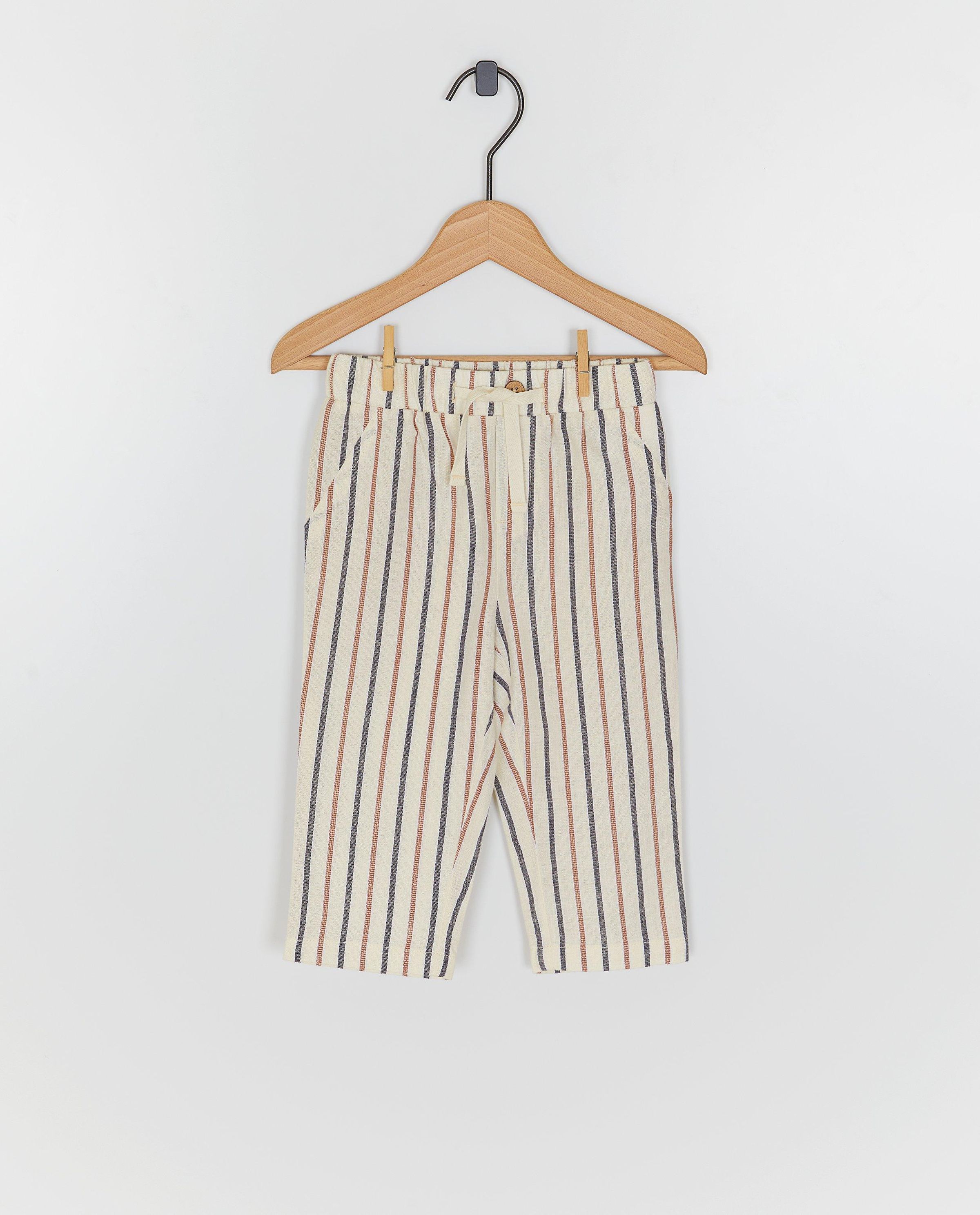 Broek met strepen, straight fit - Cuddles and Smiles