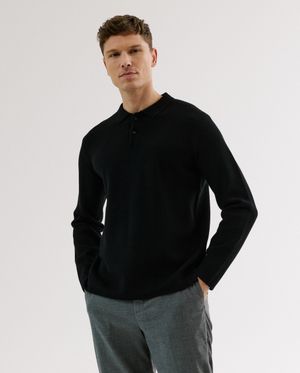 Zwarte polo - Quarterback