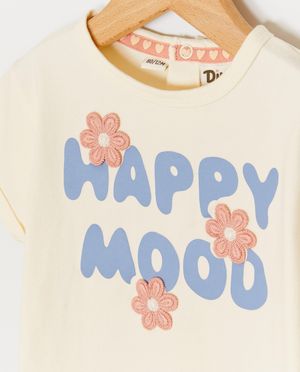 T-shirts - T-shirt met crochet bloemen