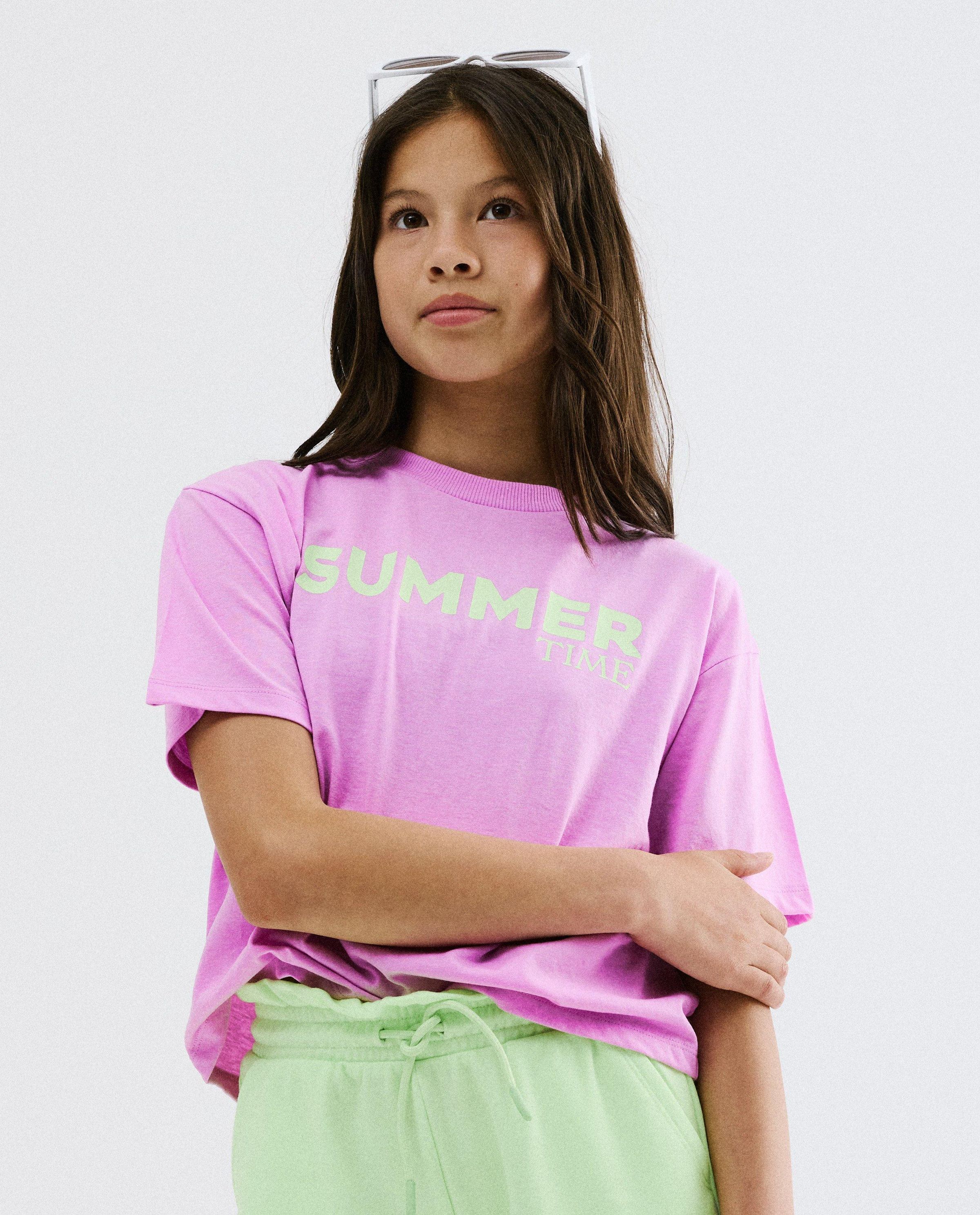 T-shirt &agrave; imprim&eacute; au dos, loose fit - Besties
