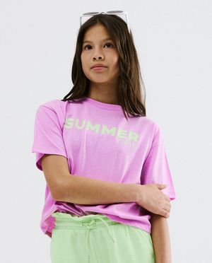 T-shirt &agrave; imprim&eacute; au dos, loose fit - Besties