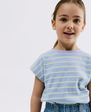 T-shirt &agrave; fines rayures, relaxed fit - Besties