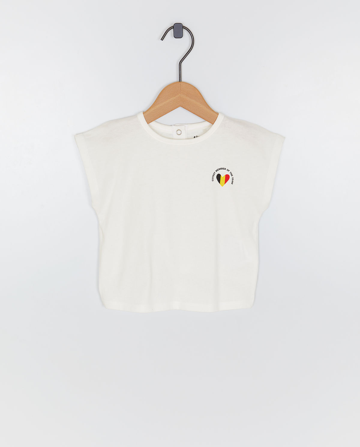 T-shirt met print hartje, loose fit, supporterscollectie, 62-92