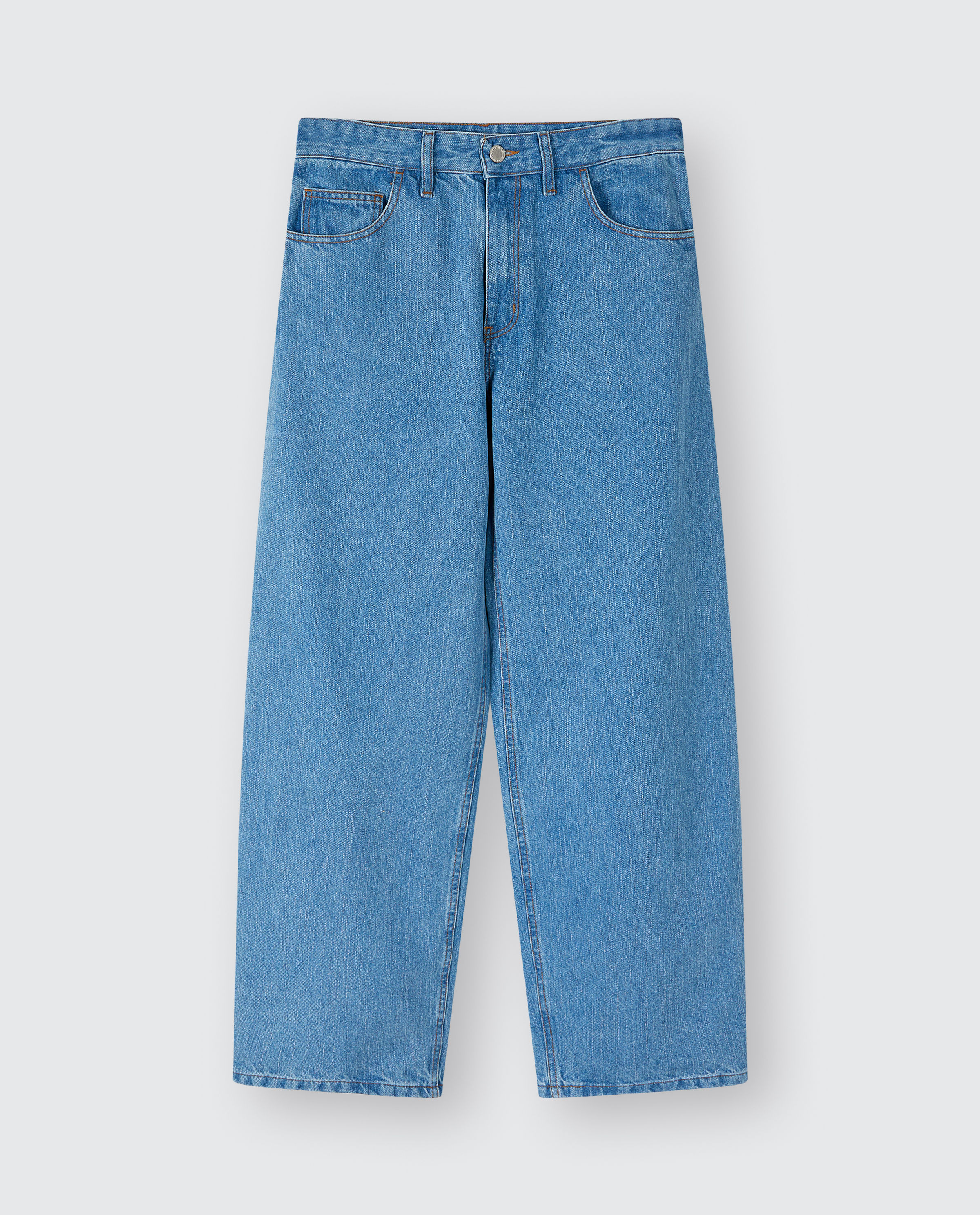 Blauwe jeans, balloon fit - HNST
