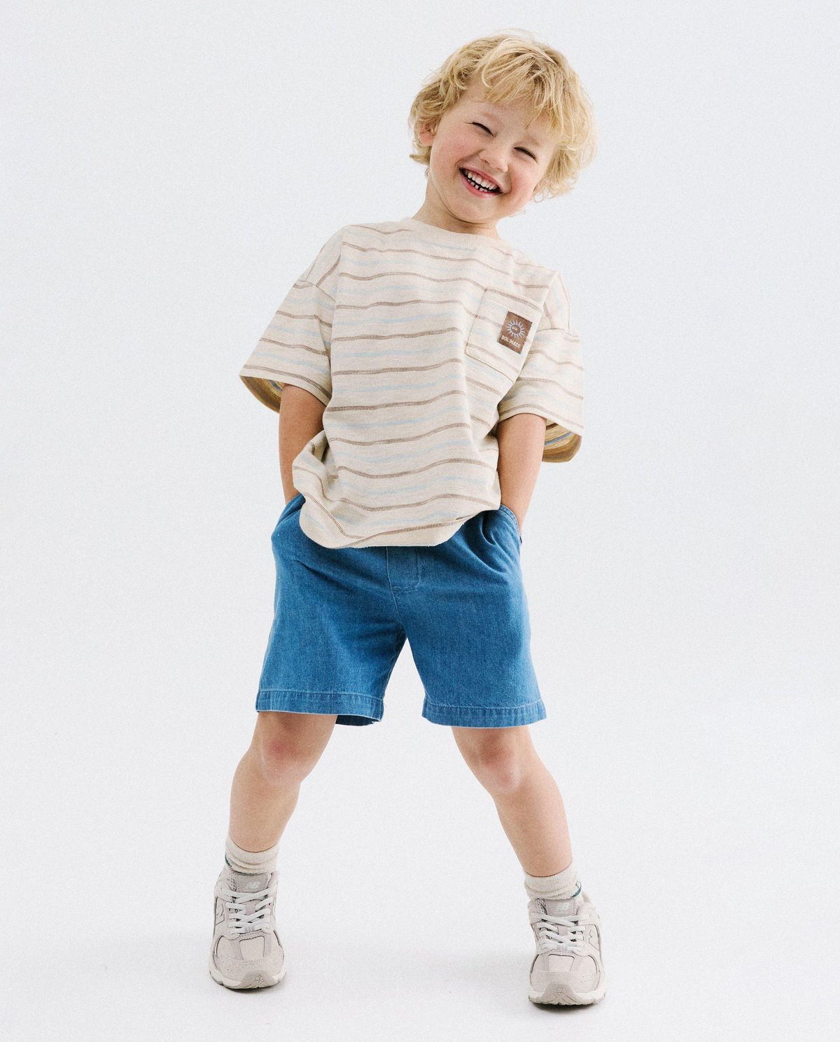 Blauwe jeansshort