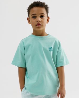 T-shirt met print kraanwagen
