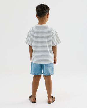 T-shirts - T-shirt met fijne strepen, loose fit