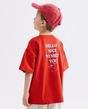 T-shirt avec imprim&eacute; au dos
