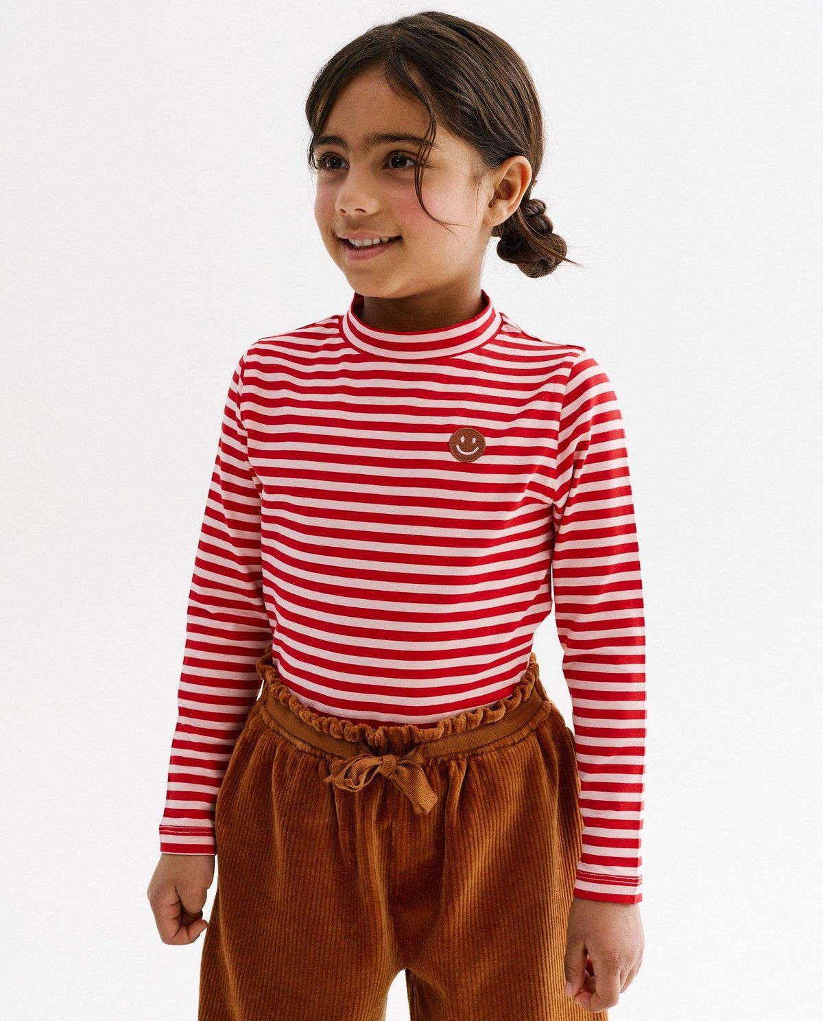 Longsleeve met geborduurde smiley