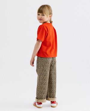 T-shirts - T-shirt met geborduurde hond, loose fit
