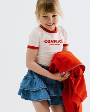 T-shirt met opschrift