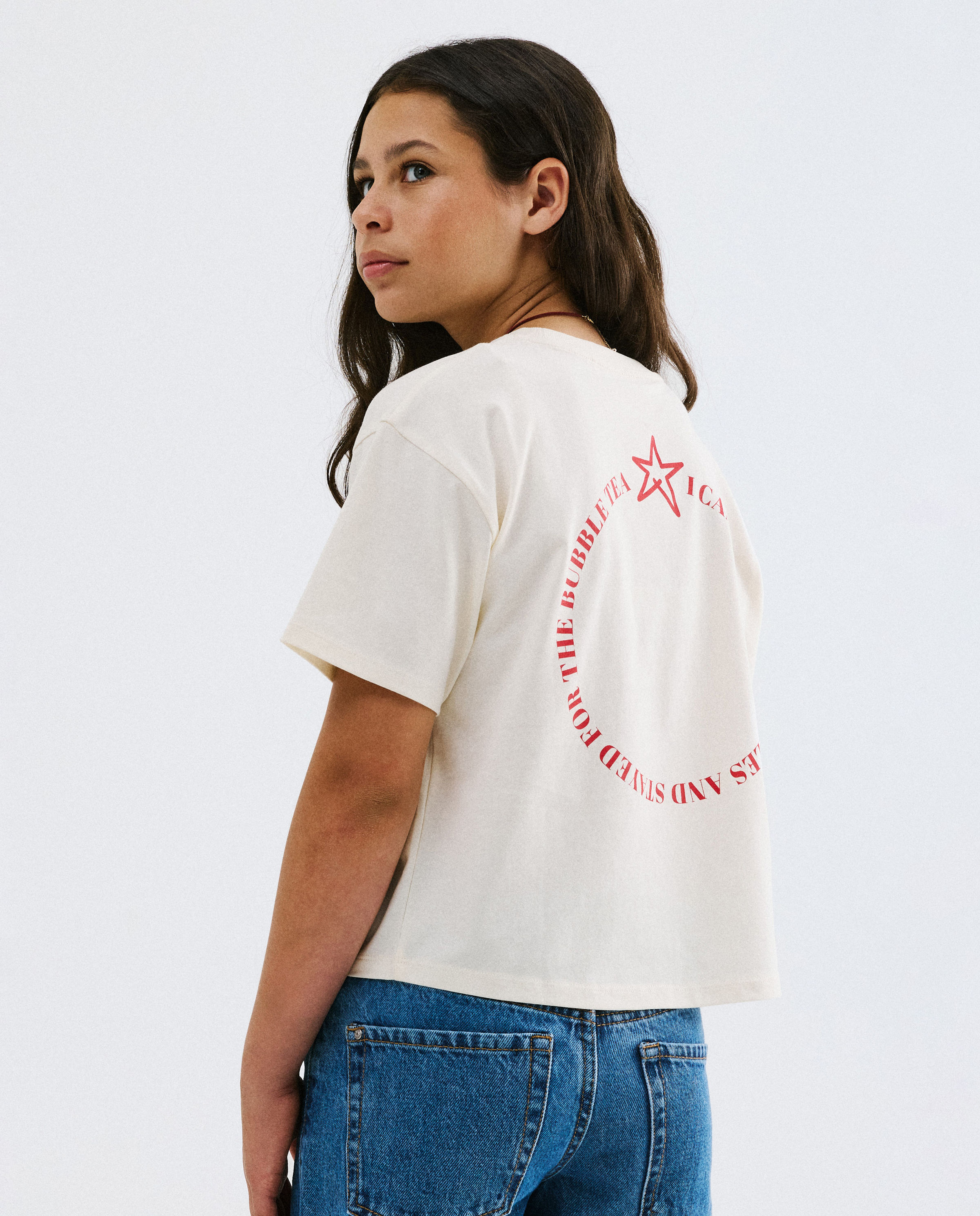 T-shirt avec backprint, relaxed fit - Besties