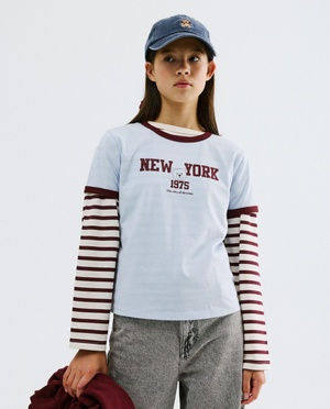 T-shirt met opschrift, loose fit