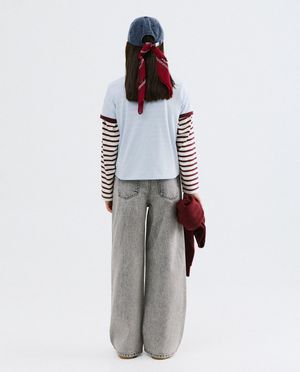 T-shirts - T-shirt met opschrift, loose fit