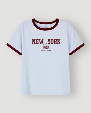 T-shirts - T-shirt met opschrift, loose fit