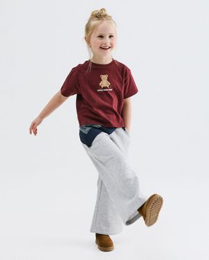 T-shirts - T-shirt met print teddybeer, loose fit
